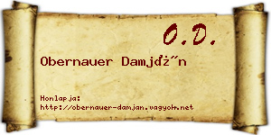 Obernauer Damján névjegykártya